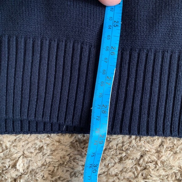 Weatherproof Vintage Navy Fair Isle 1/4 Zip Holiday Snowflake Sweater Mens XL - Picture 6 of 6